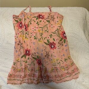 Pink floral sundress